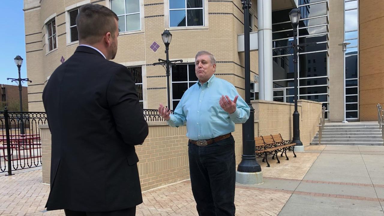 Berks County Commissioner Christian Leinbach with Tom Rader